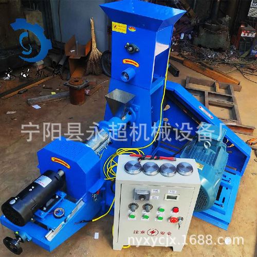 泡芙制造機寵物貓糧設備犬類糧食顆粒機電機配套使用膨化機狗糧